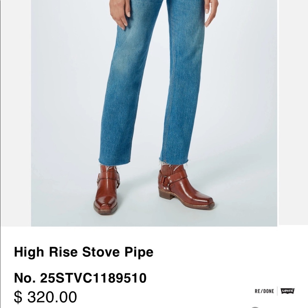 Re/Done Stove Pipe Highrise Levi’s denim